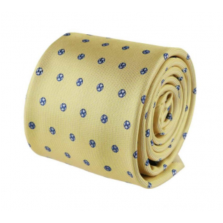 Extravagantná zlato- žltá pánska kravata ORSI 7 cm 