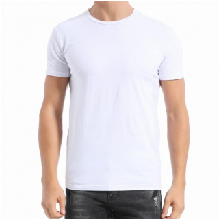 Pánske biele tričko FANNIFEN 95% bavlna jersey + 5% spandex