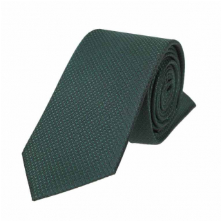 Zelená smaragdová SLIM kravata s jemným vzorom ORSI 6 cm