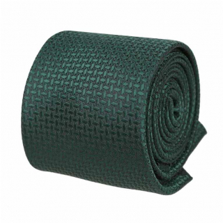 SLIM kravata ORSI BUSSINES TIES smaragdovo-zelená 7 cm