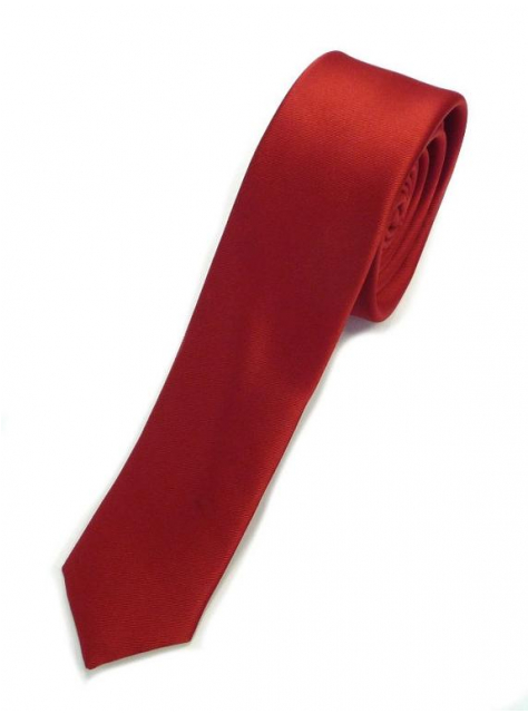 Červená slim kravata 4001-9 - All4Men.sk
