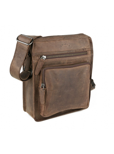 Hnedá taška na rameno BRANCO 44201 - All4Men.sk