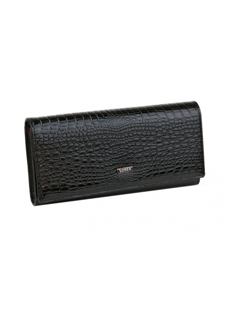 Dámska elegantná kožená peňaženka LOREN čierna 72401-RS - All4Men.sk