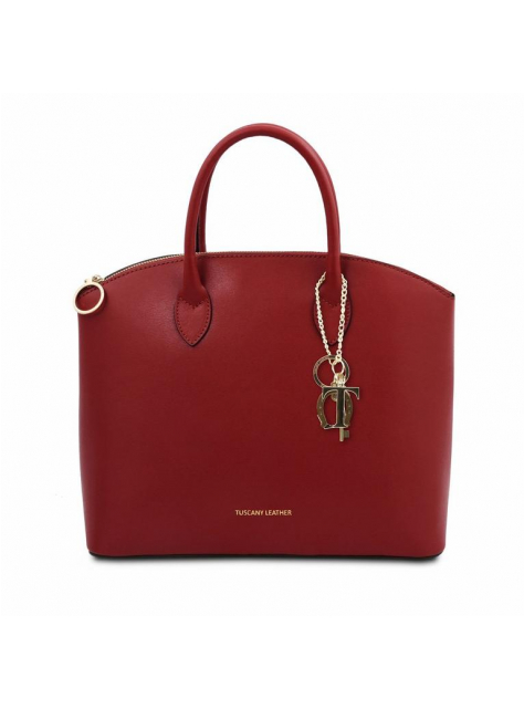 Červená luxusná kabelka TUSCANY LEATHER koža - All4Men.sk