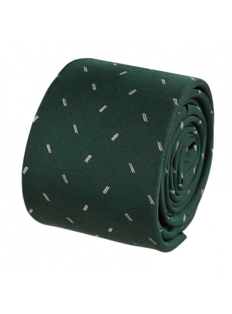 Smaragdovozelená kravata s tkaným vzorom slim 6 cm ORSI - All4Men.sk