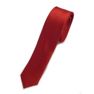 Červená slim kravata 4001-9
