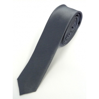 Šedá tmavá slim kravata 4001-15