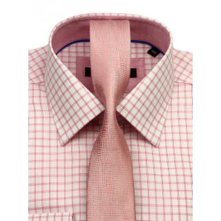 Bielo-ružová luxusná bavlnená košeľa VENTI 7500-400