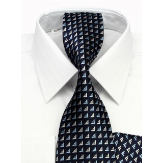 Biela košeľa KLEMON (klasický strih) 20-134