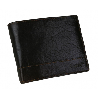 Pánska kožená peňaženka LAGEN hnedá tmavá