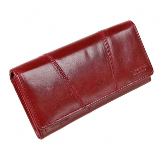 Kožená dámska peňaženka LAGEN PWL-388/T červená rubínová