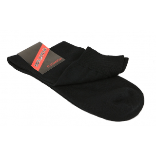 Pánske ponožky čierne hladké 100% BA ZAPO CZ