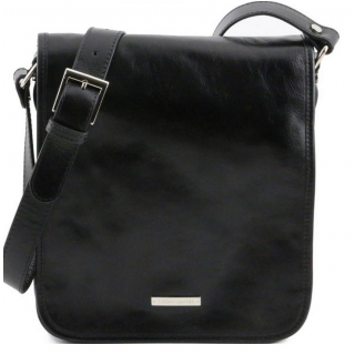 Čierna taška na rameno TUSCANY MESSENGER 28x28,5 cm