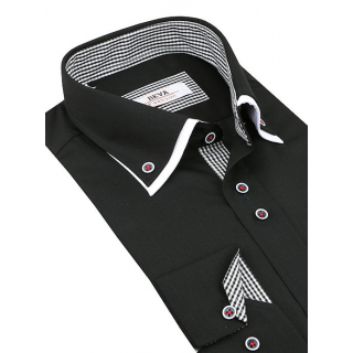 BEVA Fashion | Čierno-biela košeľa (slim)