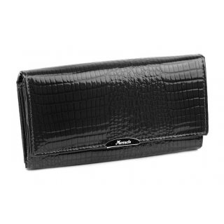 Dámska čierna peňaženka MERCUCIO 3210643 lakovaná