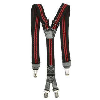 Traky športové unisex - čierno-červené 3,8 cm 40071