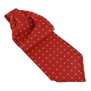 Pánsky hodvábny kravatový šál červeno-vínový