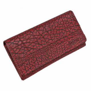 Exkluzívna červená peňaženka z brússenej kože LAGEN
