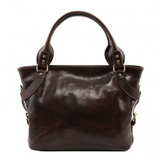 Dámska kožená taška ILENIA| Tuscany Leather (hnedá tmavá)