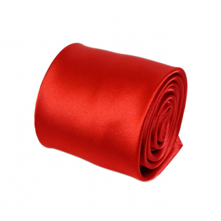Červená-ohnivá saténová kravata (7 cm)
