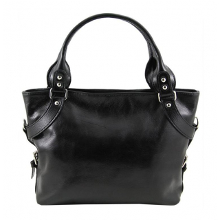 Dámska kožená taška ILENIA| Tuscany Leather (čierna)