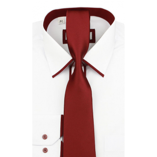 Bordová saténová kravata 4000-78B