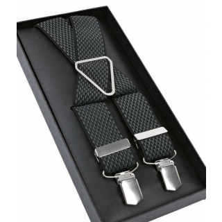 Pánske traky LLOYD čierno-šedé 130 cm