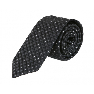 Slim kravata VENTI so striebornými trblietkami