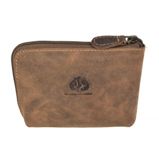 Kožená vintage kľúčenka GreenBurry s retiazkami