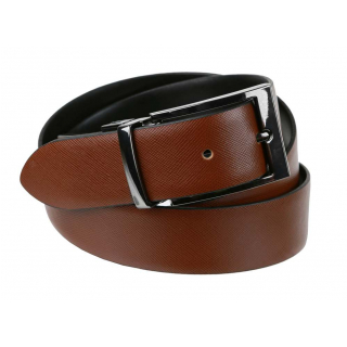 Obojstranný opasok čierny-koňakový LLOYD 0813