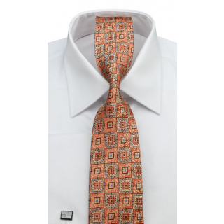 Luxusná oranžová kravata Gold VIP
