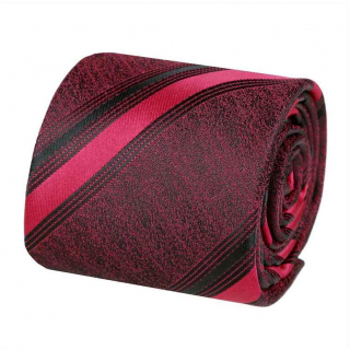 Elegantná červeno-čierna tónovaná kravata 7 cm