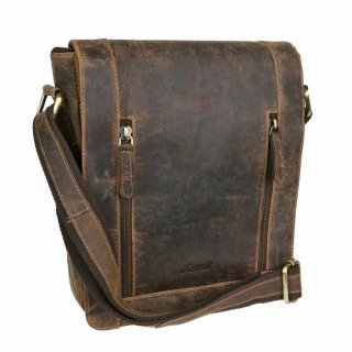 Štýlová kožená taška cez plece 26x22x6 cm MERCUCIO 250836