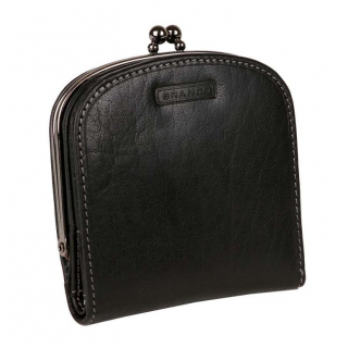 Elegantná čierna kožená peňaženka BRANCO stredný typ