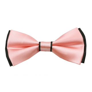 Saténový marhuľovo-čierny motýlik MO-1002D13