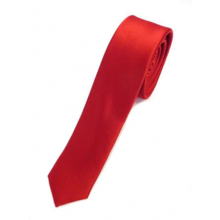 Ohnivo červená slim kravata ORSI 4001-21