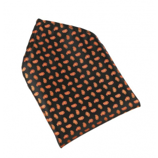 Čierna vreckovka do saka s paslisley vzorom ORSI 4014