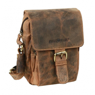 Malá príručná taška z brúsenej kože GREENBURRY 1651