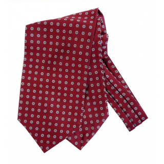 Pánsky kravatový šál hodvábny bordový 261