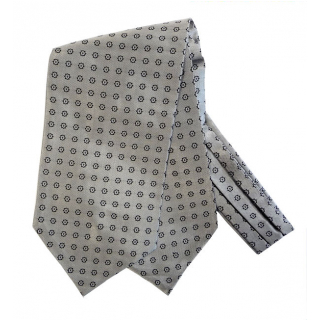 Pánsky kravatový šál hodvábny strieborný ORSI