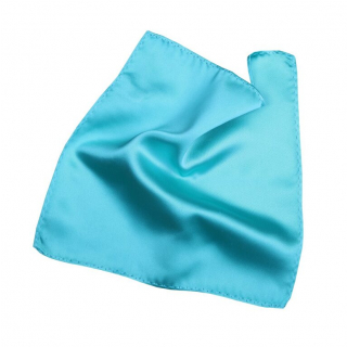 Vreckovka do saka ORSI tyrkysová saténová