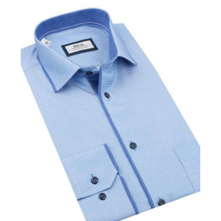 Pánska modrá košeľa BEVA SLIM 2T138