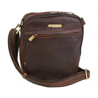 Hnedá príručná taška 21 x 23 cm SENDI 1106