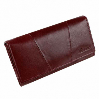 Dámska peňaženka z teľacej kože bordó MERCUCIO 11 kariet