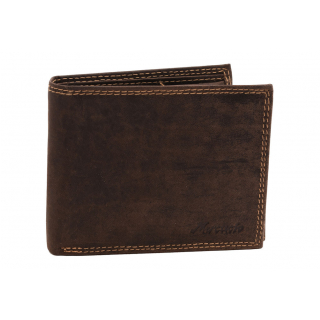Pánska peňaženka s vnútornou prackou, 8 kariet, hnedá tmavá
