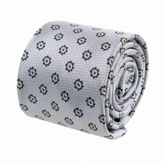 Pánska kravata šedá ORSI 7 cm