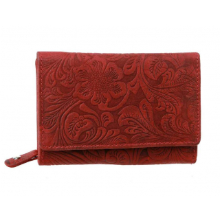 Dámska červená peňaženka s potlačou MERCUCIO dvojdielna