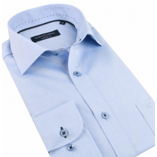 Luxusná bavlnená košeľa modrá CASAMODA COMFORT (non iron)
