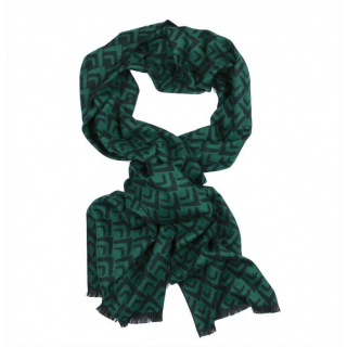 Hrejivý šál z viskózy ORSI čierno- zelený