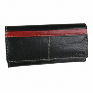 Luxusná dámska listová peňaženka pre 20 kariet LAGEN čierna